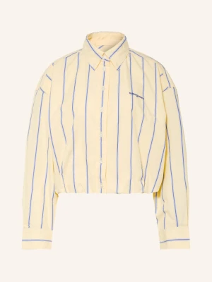 Tommy Jeans Bluzka Koszulowa O Skróconym Kroju gelb niebieski