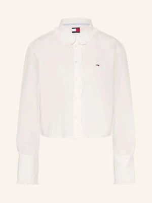 Tommy Jeans Bluzka Z Falbanami beige