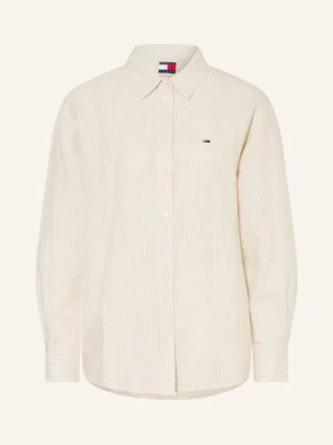 Tommy Jeans Bluzka Z Lnu braun