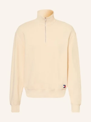 Tommy Jeans Bluzka Z Pikowanym Kołnierzem beige