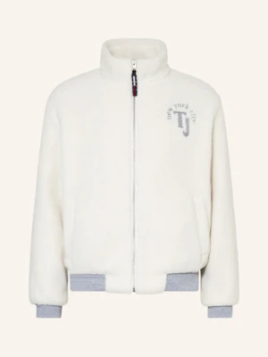 Tommy Jeans Bluzon Z Pluszowego Materiału weiss