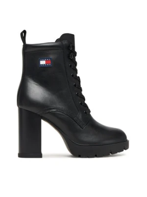 Tommy Jeans Botki Tjw Lace Up EN0EN02832 Czarny