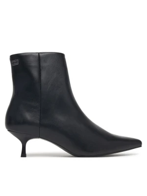 Tommy Jeans Botki Tjw Pointed Kitten Heel Boots EN0EN03172 Czarny