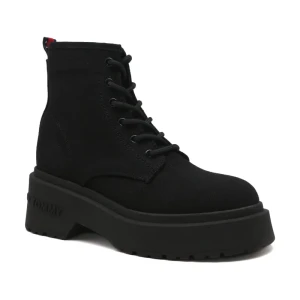 Zdjęcie produktu Tommy Jeans Botki TOMMY JEANS LACE UP FESTIV | z dodatkiem skóry