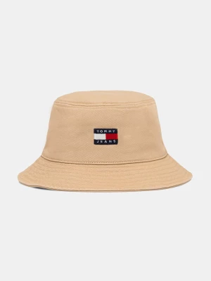 Tommy Jeans bucket hat męski bawełniany beżowy