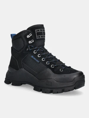 Tommy Jeans buty TJM HYBRID BOOT męskie kolor czarny EM0EM01633