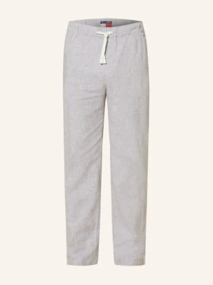 Tommy Jeans Chino Sonny Straight Fit Z Lnem beige