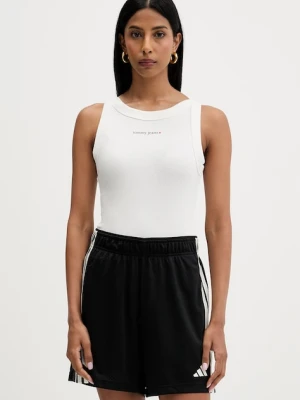 Tommy Jeans crop top damski bawełniany z elastanem