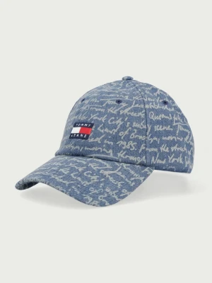Tommy Jeans czapka bejsbolówka męska jeansowa niebieski