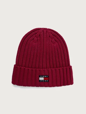 Tommy Jeans czapka damska bawełniana różowy