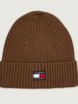 Tommy Jeans Czapka Heritage brązowy