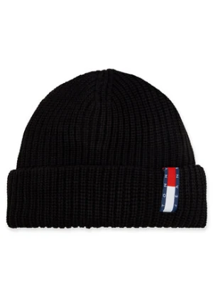 Tommy Jeans Czapka Im Tju Unisex Beanie AU0AU01808 Czarny
