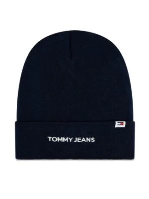 Tommy Jeans Czapka Linear Logo AW0AW15843 Granatowy