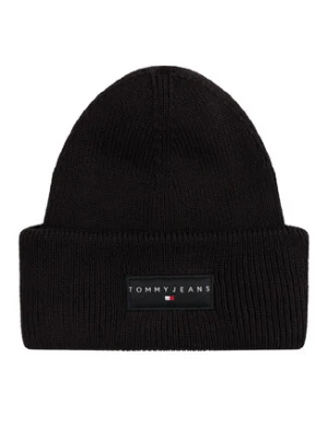 Tommy Jeans Czapka Tjm Linear Beanie AM0AM13666 Czarny