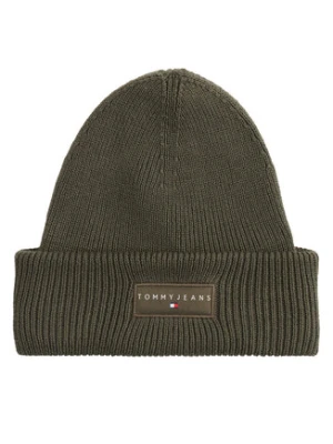 Tommy Jeans Czapka Tjm Linear Beanie AM0AM13666 Zielony