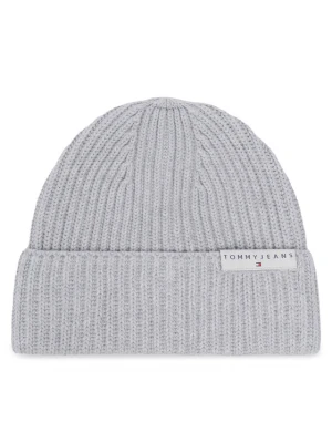 Tommy Jeans Czapka Tjm Linear Logo Beanie AM0AM14865 Szary jasny