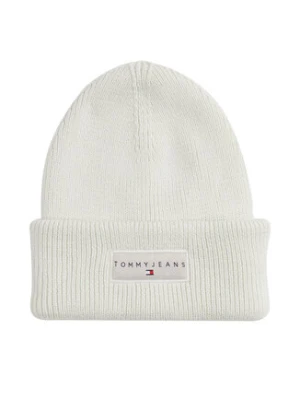 Tommy Jeans Czapka Tjw Linear Beanie AW0AW17913 Biały