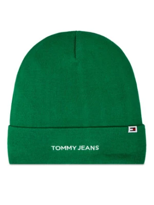 Tommy Jeans Czapka Tjw Linear Logo Beanie AW0AW15843 Zielony
