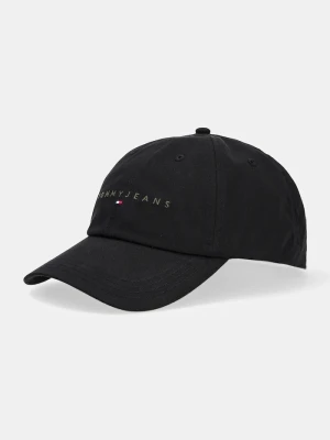 Tommy Jeans czapka bejsbolówka męska bawełniana czarny