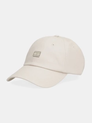 Tommy Jeans czapka z daszkiem bawełniana kolor beżowy AW0AW18096