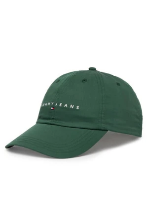 Tommy Jeans Czapka z daszkiem Linear AM0AM14198 Zielony