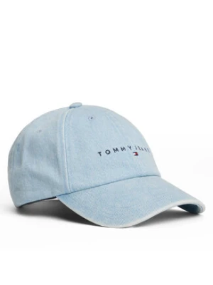 Tommy Jeans Czapka z daszkiem Linear Denim Cap AW0AW17912 Błękitny