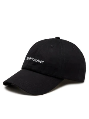 Tommy Jeans Czapka z daszkiem Linear Logo AW0AW15845 Czarny