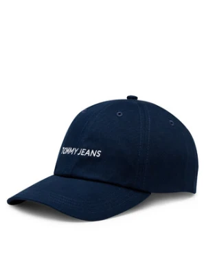 Zdjęcie produktu Tommy Jeans Czapka z daszkiem Linear Logo AW0AW15845 Granatowy