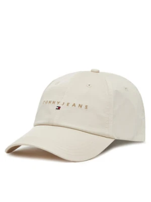 Tommy Jeans Czapka z daszkiem Linear Logo Cap AM0AM12958 Beżowy