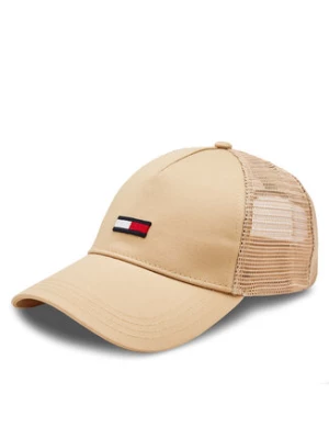 Tommy Jeans Czapka z daszkiem Tjm Elongated Flag Trucker Cap AM0AM12425 Beżowy