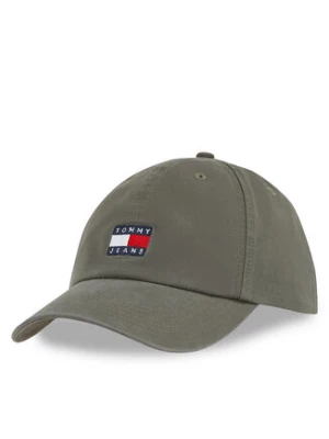 Tommy Jeans Czapka z daszkiem Tjm Heritage Cap AM0AM12020 Zielony