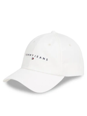 Tommy Jeans Czapka z daszkiem Tjm Linear Logo Cap AM0AM12958 Biały