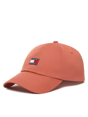 Tommy Jeans Czapka z daszkiem Tjw Heritage Core 5 Panel Cap AW0AW16991 Koralowy