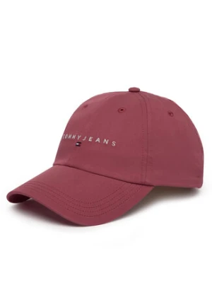 Tommy Jeans Czapka z daszkiem Tjw Linear Logo 6 Panel Cap AW0AW16868 Czerwony