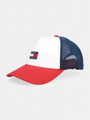 Tommy Jeans czapka z daszkiem trucker męska biały
