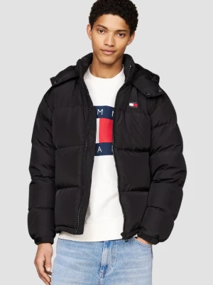 TOMMY JEANS Czarna męska kurtka z naturalnym wypełnieniem, Rozmiar XXL