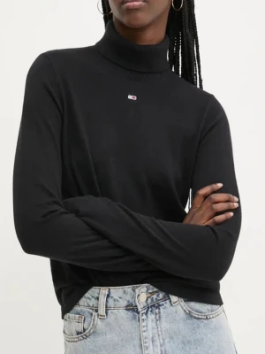 TOMMY JEANS Czarny damski golf, Rozmiar L