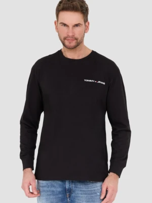 TOMMY JEANS Czarny męski longsleeve, Rozmiar L