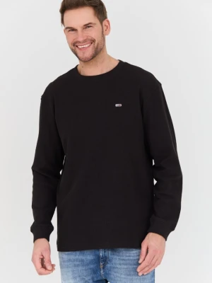TOMMY JEANS Czarny męski sweter, Rozmiar L
