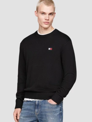 TOMMY JEANS Czarny męski sweter, Rozmiar L