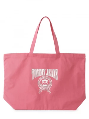 Tommy Jeans Damska torba shopper Kobiety Bawełna wyrazisty róż nadruk,