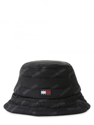 Tommy Jeans Damski bucket hat Kobiety Sztuczne włókno czarny wzorzysty,