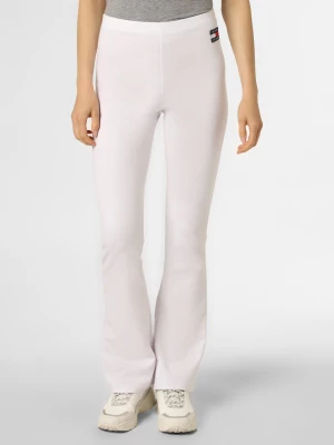 Tommy Jeans Damskie spodnie dresowe Kobiety biały jednolity,
