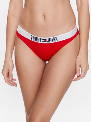Tommy Jeans Dół od bikini UW0UW04451 Czerwony