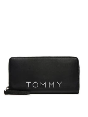 Tommy Jeans Duży Portfel Damski AW0AW16485 Czarny