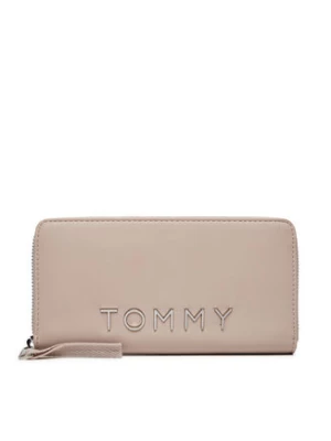 Tommy Jeans Duży Portfel Damski AW0AW16485 Écru