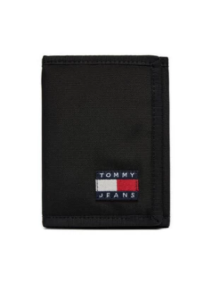 Tommy Jeans Duży Portfel Męski Tjm Essential D. Nylon Trifold AM0AM12438 Czarny