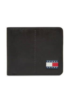 Tommy Jeans Duży Portfel Męski Tjm Heritage Leather Cc Wallet AM0AM13409 Czarny