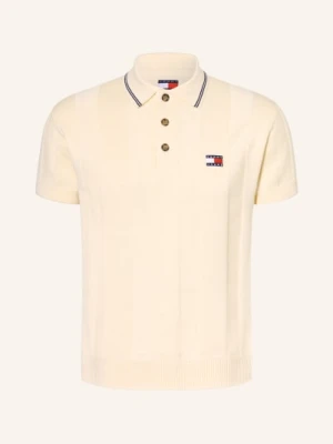 Tommy Jeans Dzianinowa Koszulka Polo beige