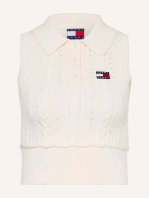 Tommy Jeans Dzianinowy Top beige